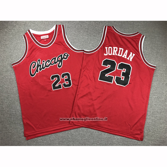 Maglia Bambino Chicago Bulls Michael Jordan No 23 Mitchell & Ness 1984-85 Rosso
